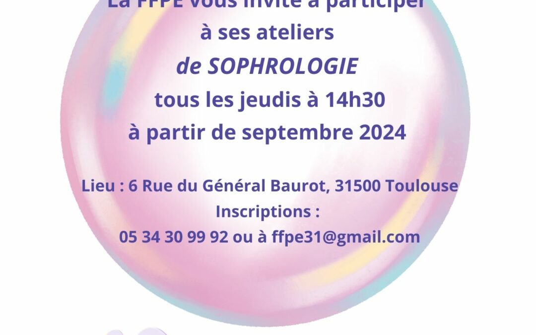 Atelier de sophrologie GRATUIT (Toulouse Jolimont) avec la FFPE et le soutien de l’Agence Régionale de la Santé (ARS) https://ffpe-toulouse.org/
